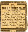 Anons o śmierci Józefa Bergmana
